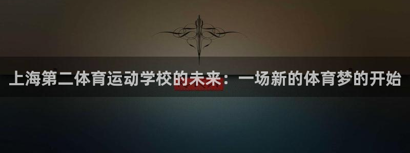 vsport体育官网下载软件:上海第二体育运动学校的未来:一